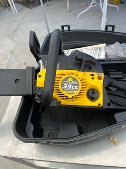 McCulloch 18” chainsaw. Model number MS 1839AV