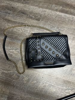 Love Moschino Black Studded Chain Shoulder Bag