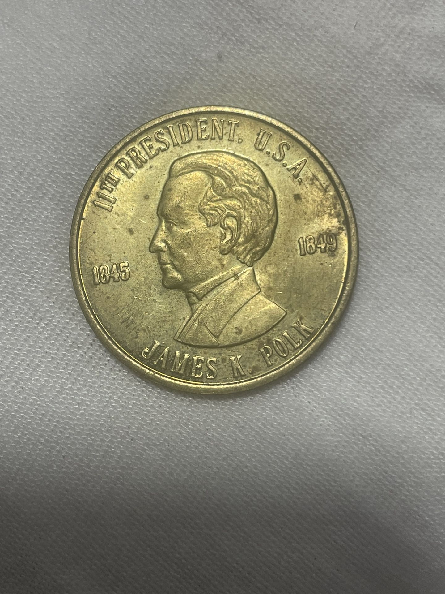 James K Polk 11th president commemorative coin