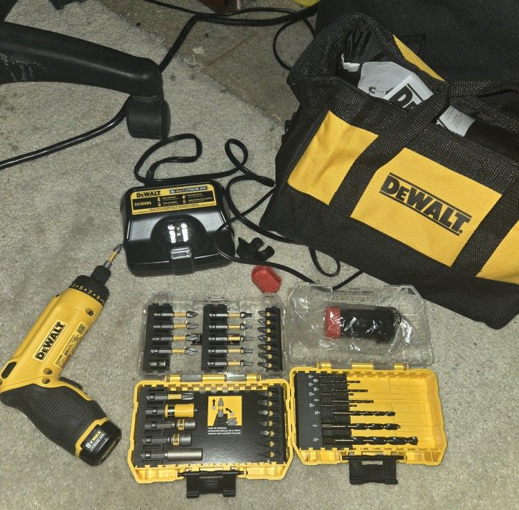 Dewalt Drill With Accessories 