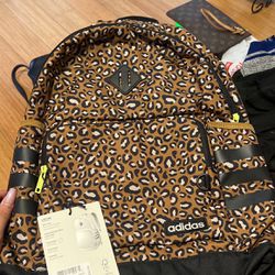 Brand New With Tags Leopard Adidas Backpack/Laptop Bag
