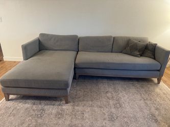 Grey chaise couch (can be delivered today)
