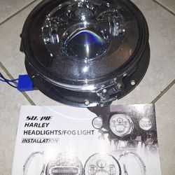 Sunpie 7" Chrome Motorcycle LED Headlight Daymaker for Harley Davidson Motorcycle