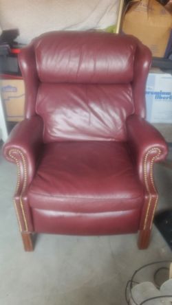 Braddington young Chippendale style leather chair