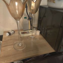 Glass Small Candle Holders