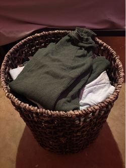 Basket of men’s clothes