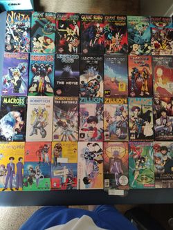 Vintage Anime VHS collection-64 tapes