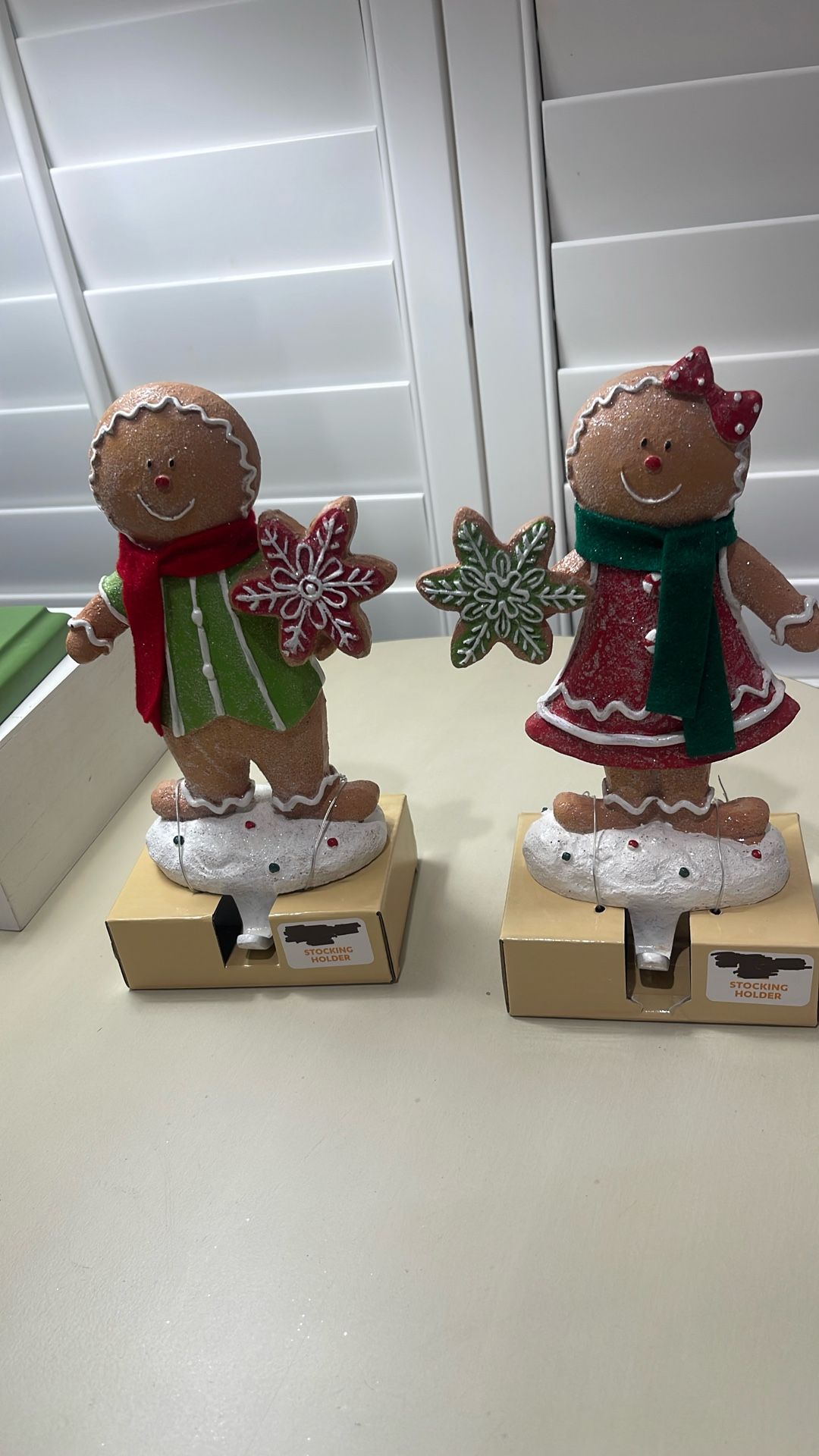 Gingerbread Stoking Holders