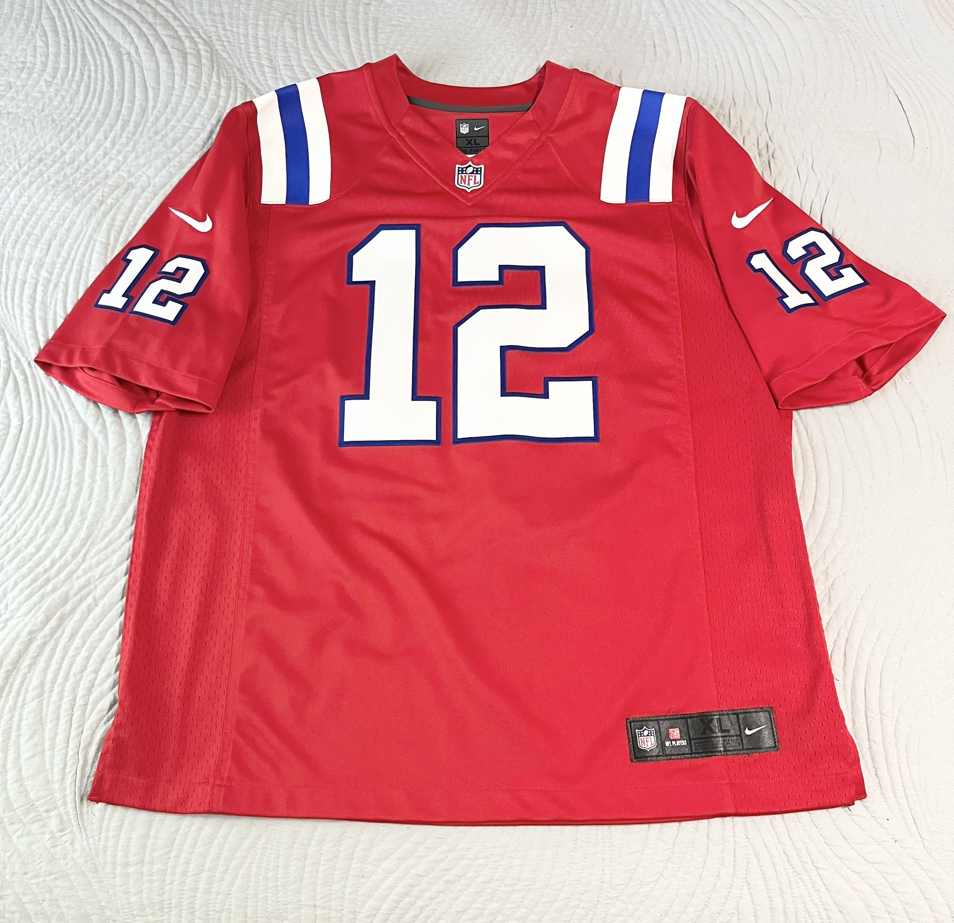 NFL New England Patriots TOM BRADY Red Throwback Nike Limited Jersey Men’s Sz XL