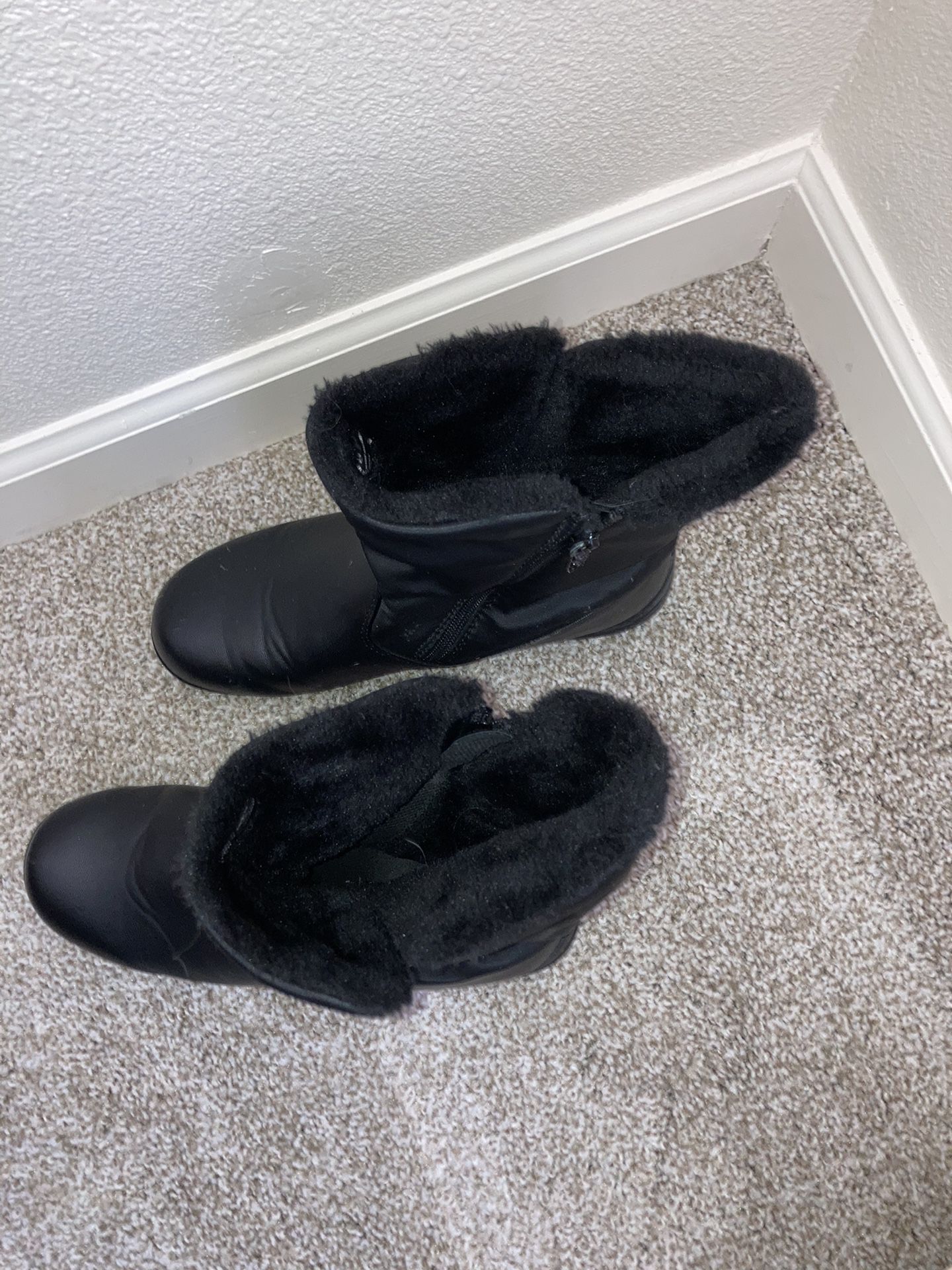 Snow Boots, Faux Fur Lined