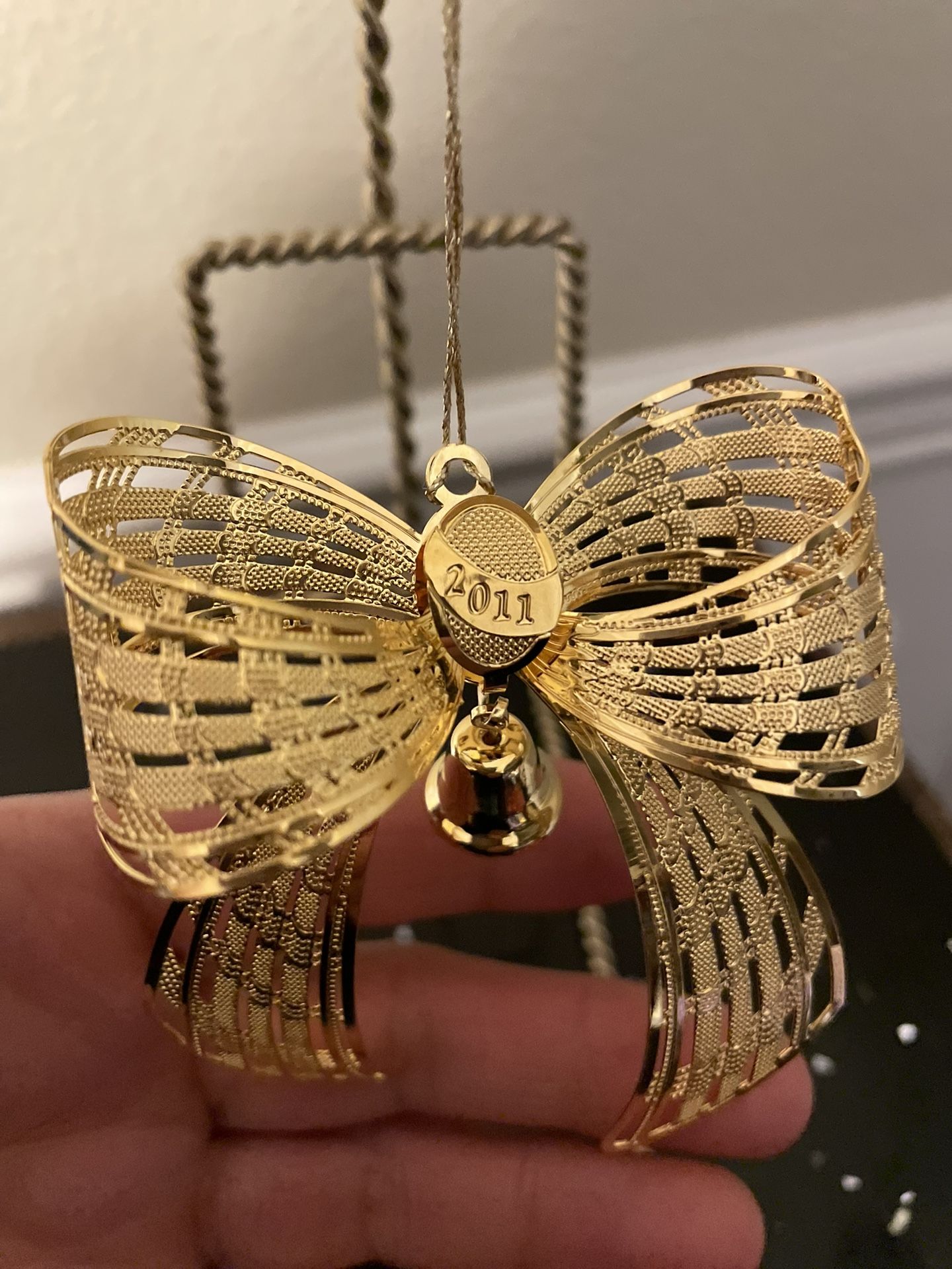 Danbury Mint 23K Gold Electroplated Ornament 