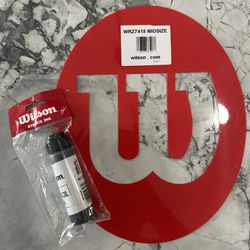 Wilson Red Stencil Ink with Wilson “W”