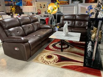 Brown  Sofa And Loveseat 4Manuel Recliner On Sale Now Only $999
