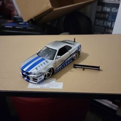 Jada 2002 Nissan Skyline GTR R34 1/24 Scale