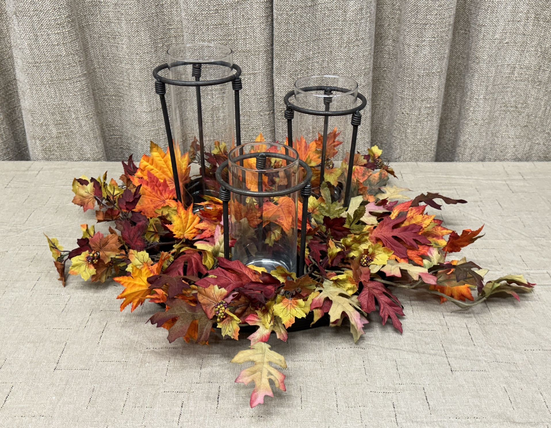 Candle Holders with Tray
