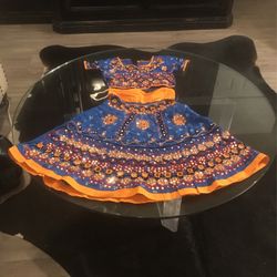 LITTLE PRINCESS TUNIC TOP/SKIRT SET LEHENGA FESTIVE WEAR