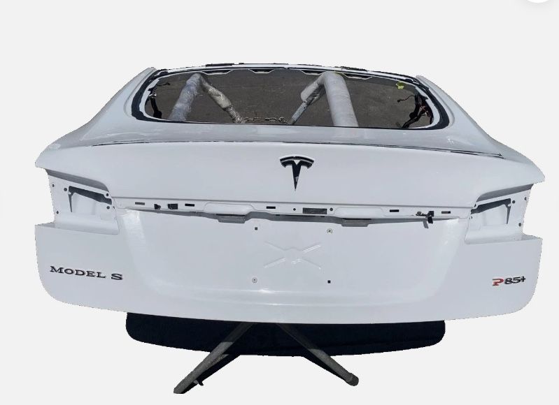 2012-2016 Tesla Model S Trunk lid liftgate tailgate OEM Aluminum White