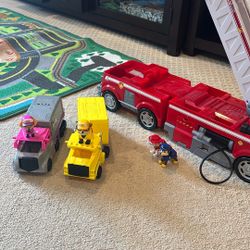 Paw Patrol Fire Truck Plus More