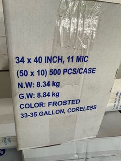 40x48  y 34x40 bolsas para basura