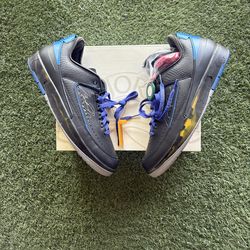 Off White Jordan 2 Black Blue