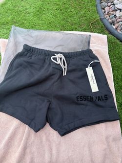 Fear of God Essentials Black Sweat Shorts