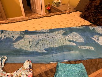 Tahiti Fish Print Sarong Beach Wrap