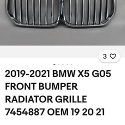 2019-2021 BMW X5 G05 FRONT BUMPER RADIATOR GRILLE  $30