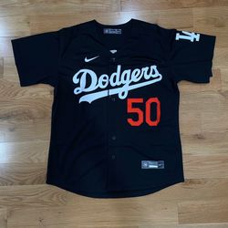 Dodgers Mookie Betts 50 Black Jersey 