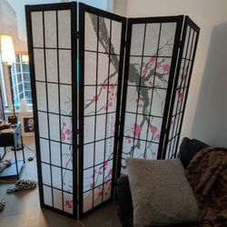 Cherry Blossom Room Divider/Shoji Screen