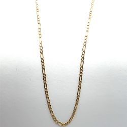 10kt Gold Diamond Cut Figaro Link 