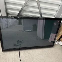 LG television with wall mount attached