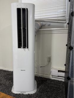 Hisense 8000 BTU 350 Sq. Ft. Dual Hose Portable Tower Air Conditioner HIAP0825TWD