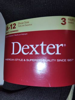 Dexter Men's Socks 3-Pack Size 6-12