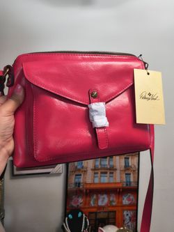 Nwt Vintage Collection Patricia Nash Pink Leather Crossbody Bag