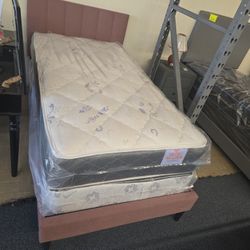 TWIN MATTRESS  $120/ WITH BOX SPRING $180