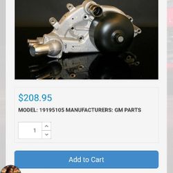 Water Pump Ls2,Ls6, C5 Corvette, 4th Gen Camaro Ss