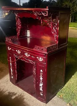 Chinese/vietnamese Rosewood Altar Cabinet
