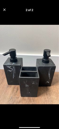 Marble Pattern Bathroom Accessories