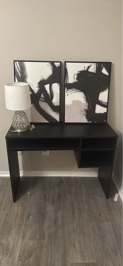 Black office desk set ( items can be sold separately )