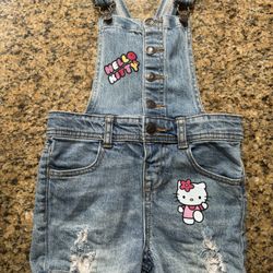 Sanrio girls Shorts overalls Size 4/5