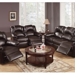 Brown Motion Sofa Set 