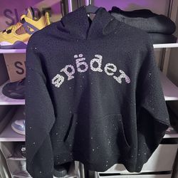 Rhinestone Spider HOODIE