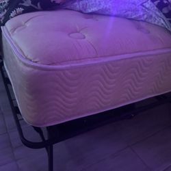 Full Size Mattress With Frame Storage /Moving Out Sale!! 