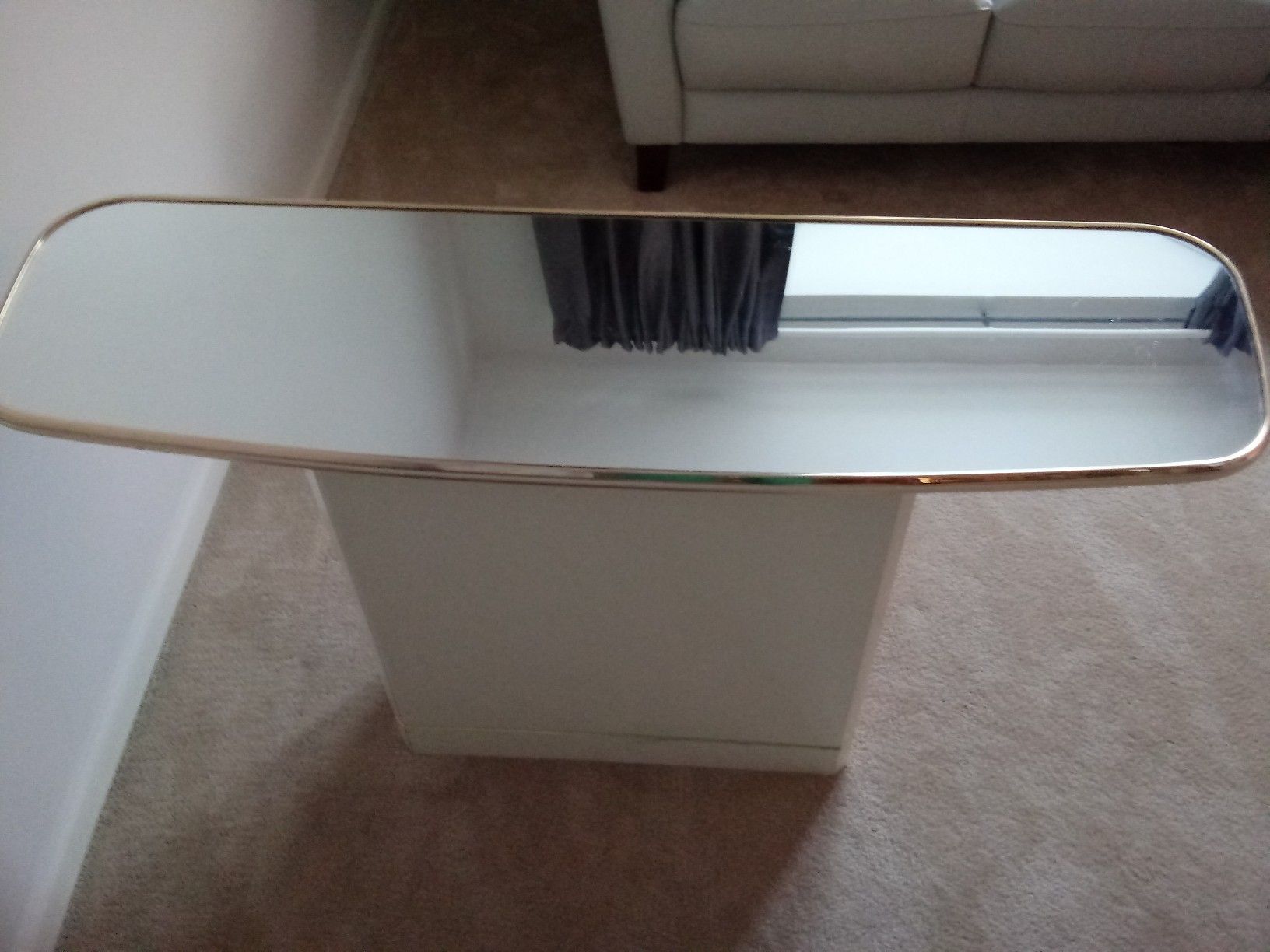Console Table (ivory w/gold accents)
