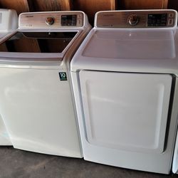 Samsung Top Load Washer And Gas Dryer Set