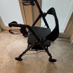 Rhythm Regal Bariatric Aluminum 4-Wheel Rollator with Universal Height Adjustment