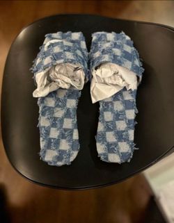 Flat Denim Sandal