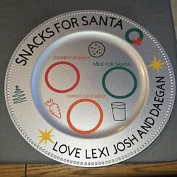 Cookies For Santa Plate