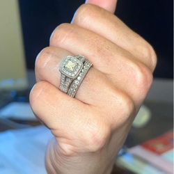 Engagement Ring And Wedding Band 