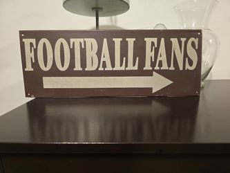 Football Fans Vintage Metal Sign